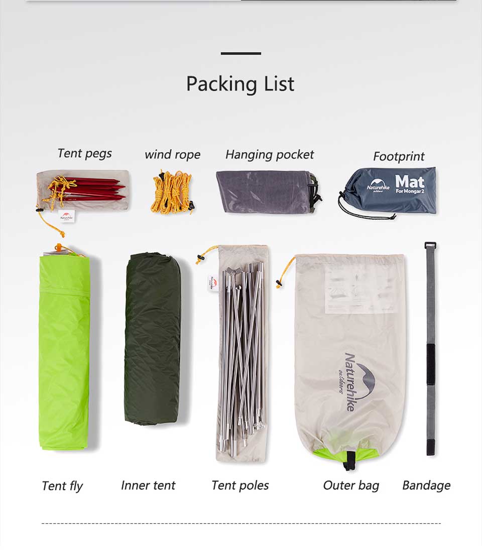 Cheap Goat Tents  Mongar Tent 2 Person Ultralight Travel Tent Double Layer Waterproof Tent Backpacking Tent Outdoor Hiking Camping Tent Tents 